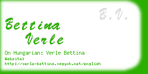 bettina verle business card